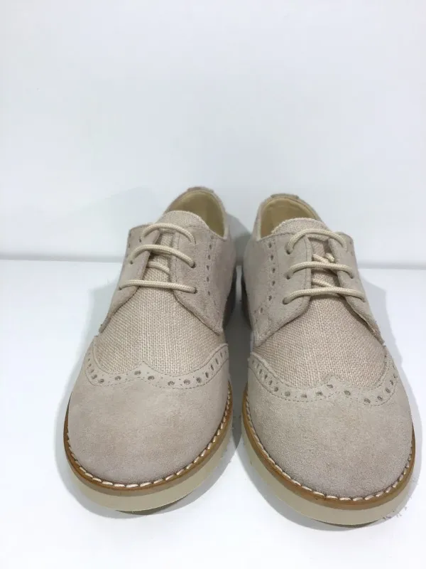 Zapato blucher beige